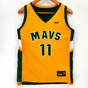 Vintage Maxim Athletic Mavs Activewear Retro Yellow & Green Pullover Jersey 11 S